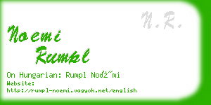 noemi rumpl business card